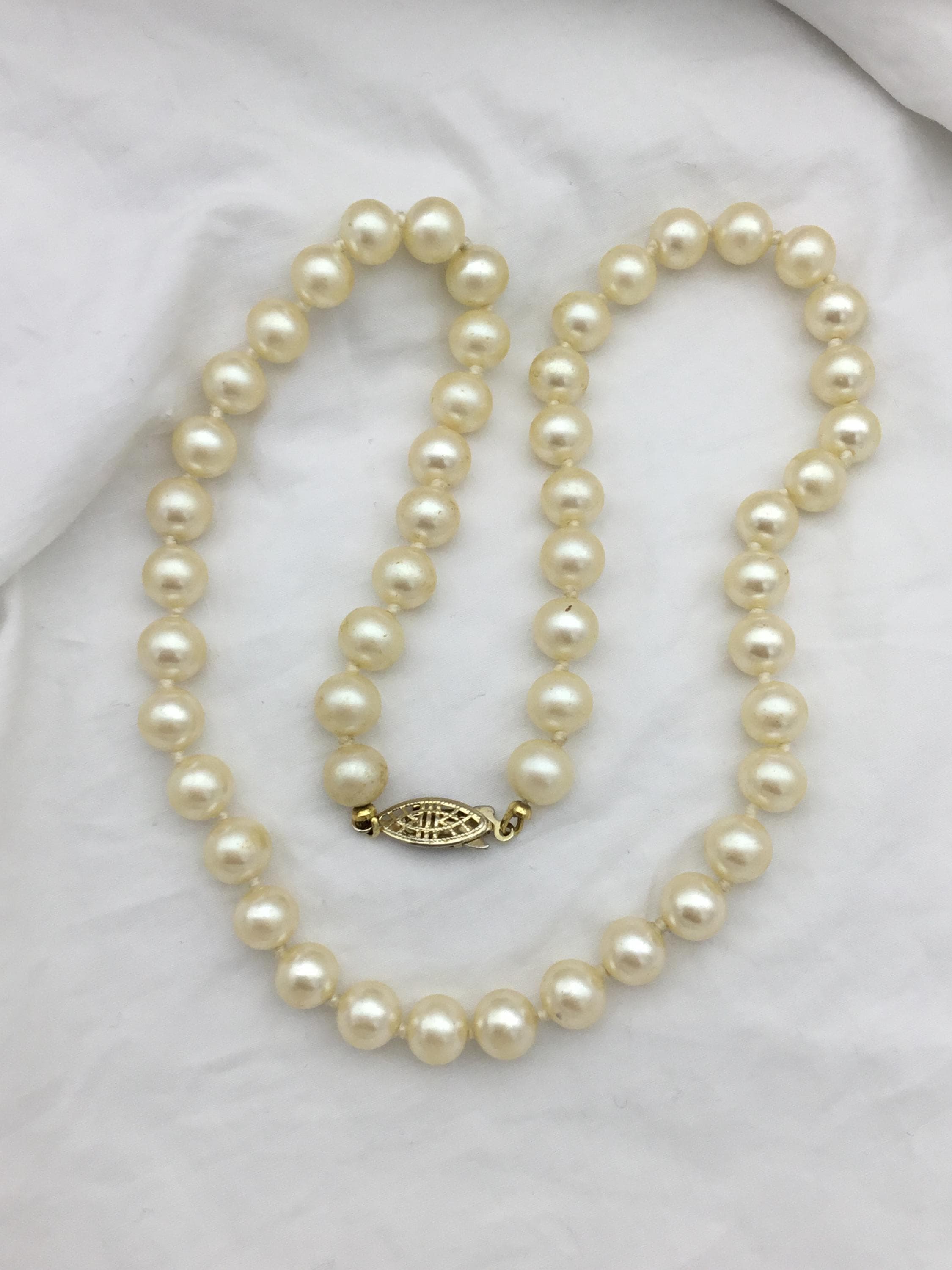 1960s Mikimoto Pearl Necklace - Etsy Australia
