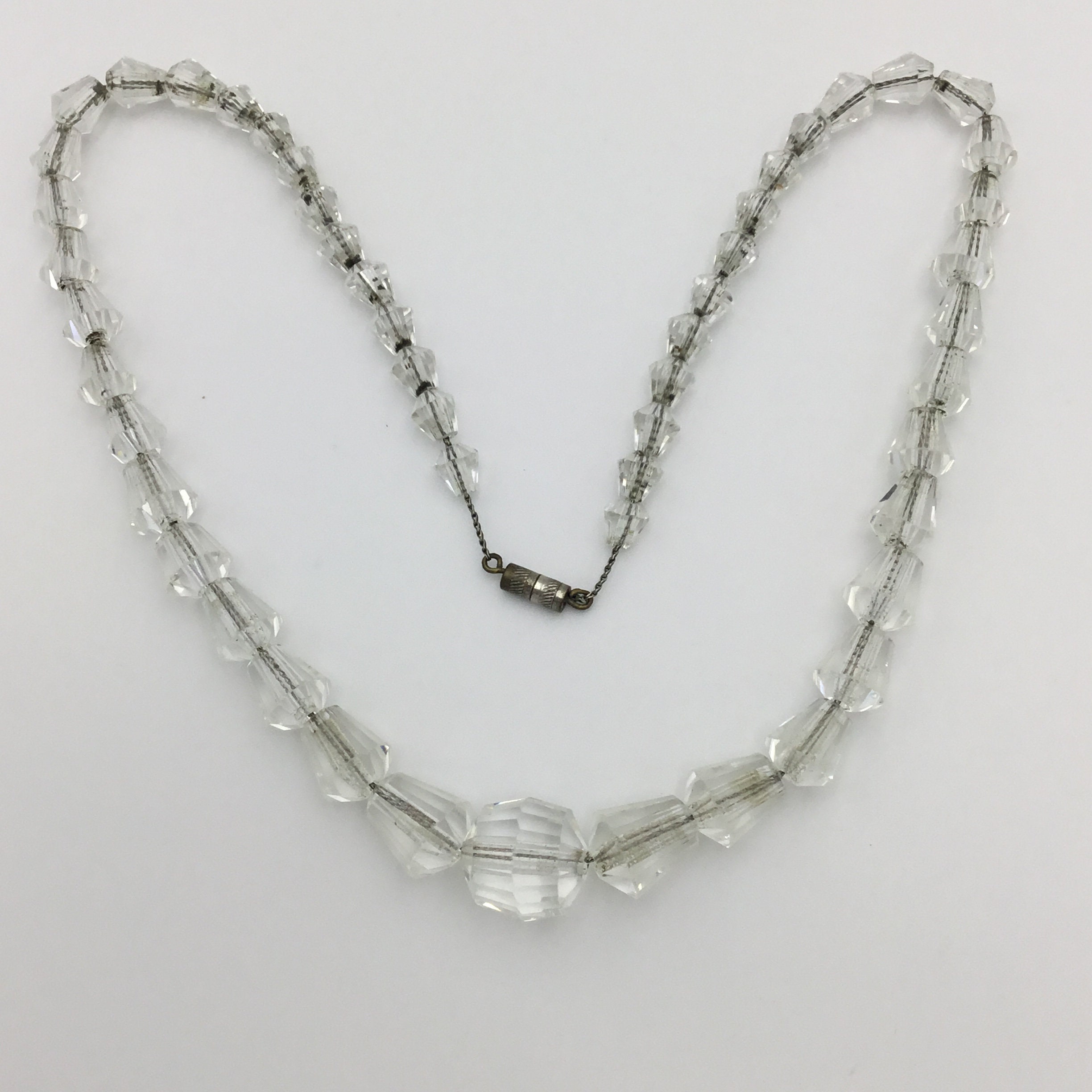 1930's vintagebeadsネックレス 1930年代 ガラスビーズ ロング ネックレス（1930's Glass Beads