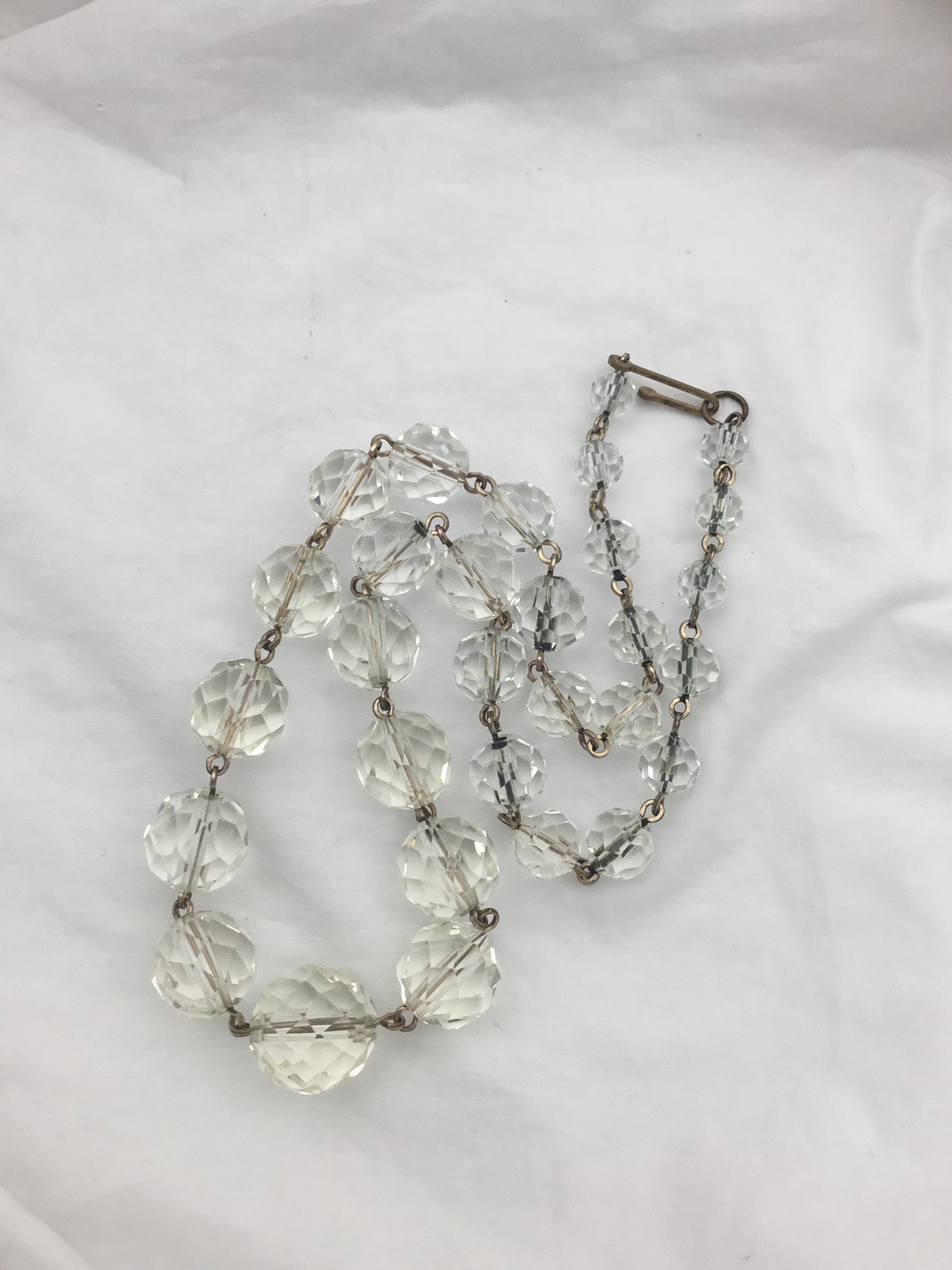 1930's vintagebeadsネックレス RETRO VINTAGE BEADS DESIGN NECKLACE/レトロ古着ビーズデザイン
