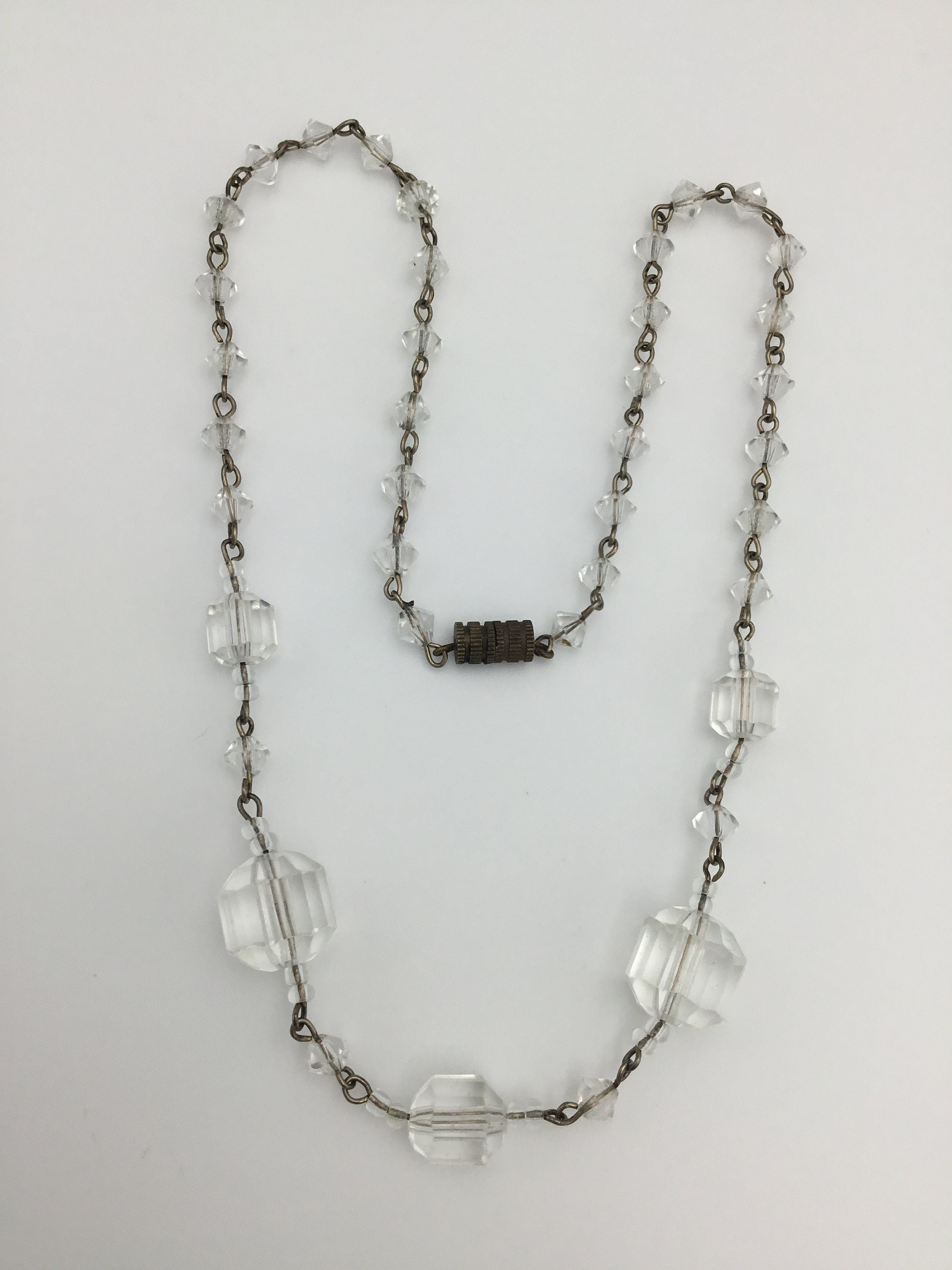 ＜TOILE＞GLASS BEADS NECKLACE CLEAR/ネックレス TOILE＞GLASS BEADS NECKLACE BLACK/ネックレス