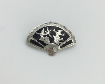 MFA ヴィンテージ　ガーネット　ブローチ　Sterling　アメリカ製 アメリカ - old Art Antique&Vintage