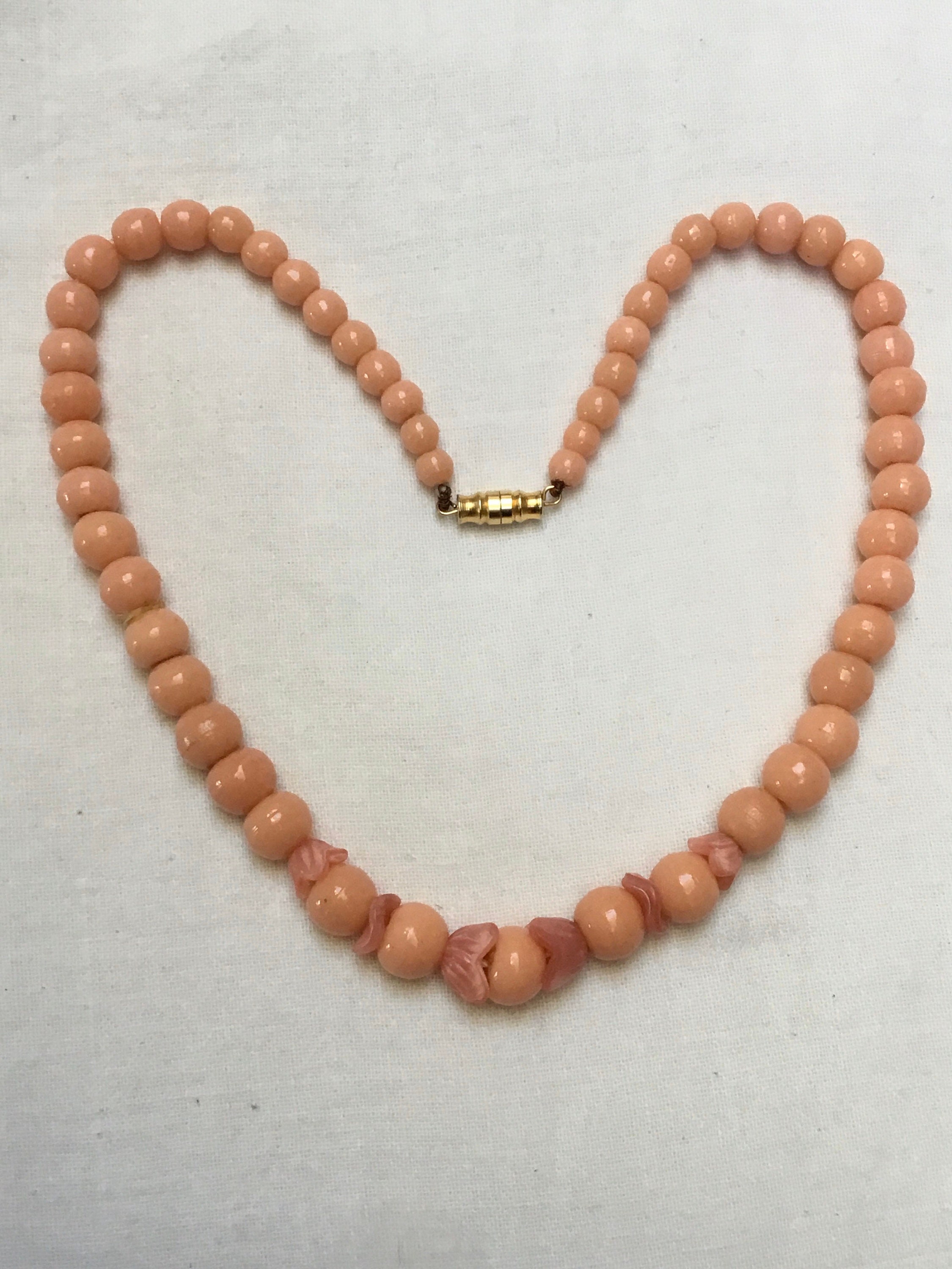 KAD ringen - Vintage coral necklace - Vintage coral necklace