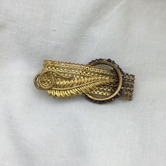 Broche Ancienne Filigrane France - En Métal, Occasion, Sans Marque, Pièce Vintage à Restaurer Ou Porter