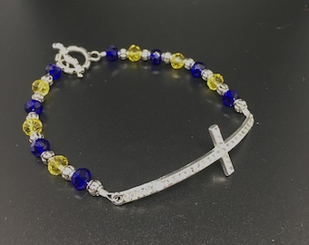 Down Syndrome Cross Bracelet