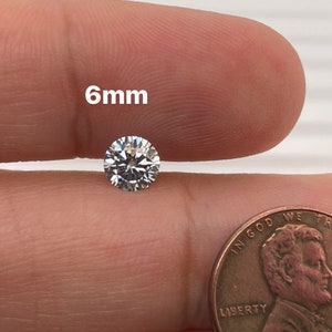 Lab-Grown White Moissanite Round Shape Eye Clean Quality DEF Color Available in 2MM - 15MM