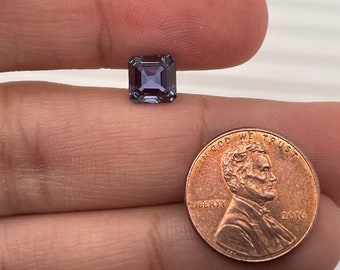 Lab Created Alexandrite Asscher shape AAA Quality from 5MM-8MM