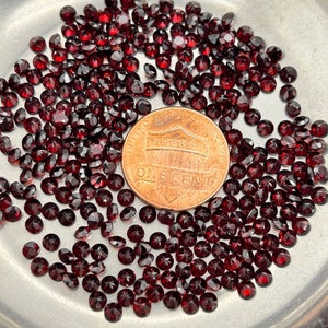 Garnet Round Cut 100 pcs Parcels.