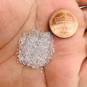 Lös vit safir rund diamantslipning - 1/2 karat och 1 karat lot AAA-kvalitetsädelstenar - Hög kvalitet finns i 1,00 MM - 3,00 MM