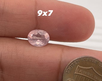 Natural Rose Quartz Oval Cut Faceted AA Quality Loose Gemstone Available from 6x4MM-20x15MM