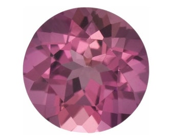 Natural Pink Tourmaline Round Shape AA Quality Faceted Gemstone Available in 1MM-6MM