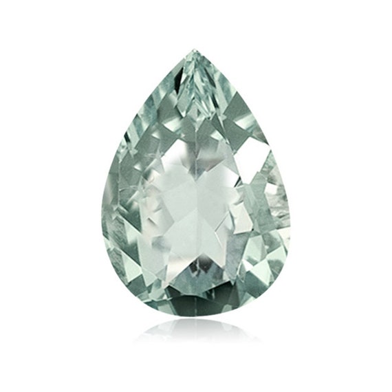 Natural Loose Green Amethyst Pear  Shape -14x9MM