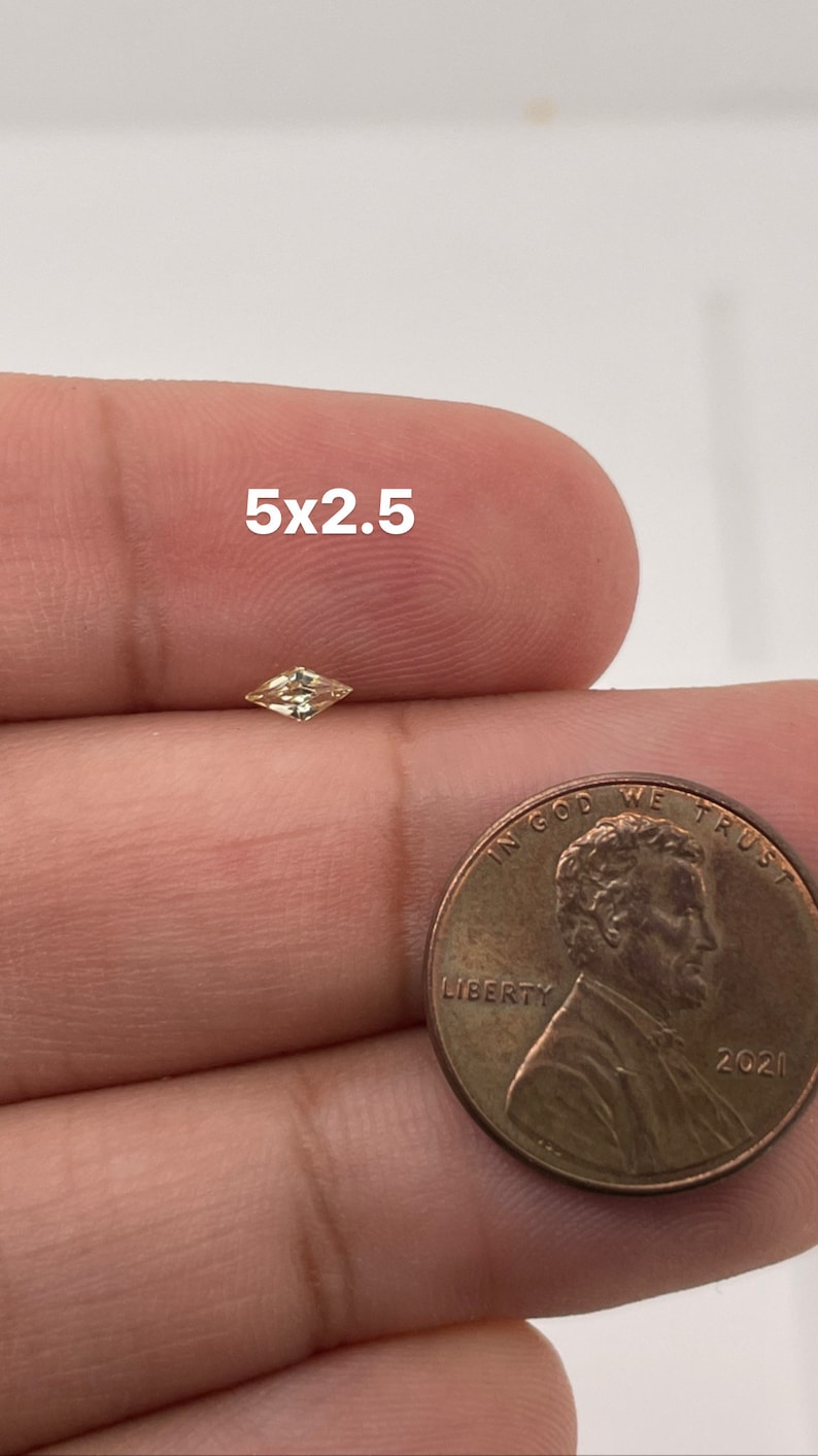 Synthetic Yellow Sapphire Swiss Made Lozenge Cut AAA Quality Available in 4x2MM -12x6MM image 5