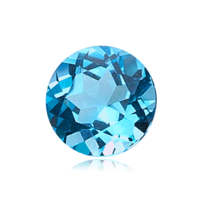 Swiss Blue Topaz Round Shape AAA/AA Loose Gemstone From Etsy