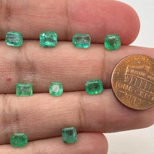 Natural Colombian Emerald Square Cut Loose Gemstone | Green Emerald for Engagement Ring, Fine Jewelry Making, May Birthstone