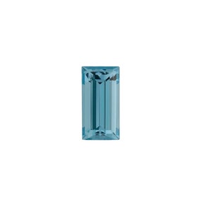 Natural Aquamarine Straight Baguette Shape AA/A Quality Calibrated Faceted Gemstone Available in 4x2MM-6x4MM