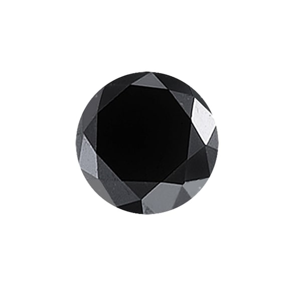 Loose Black Diamond Round Shape AAA Qualité Disponible en Simple ou Paire De 1/10 CT - 3/4 CT