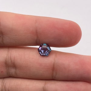 Lab Created Alexandrite Hexagon shape AAA Quality from 5x5MM-8x8MM