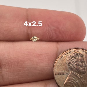 Synthetic Yellow Sapphire Swiss Made Lozenge Cut AAA Quality Available in 4x2MM -12x6MM image 4