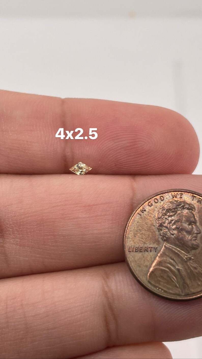 Synthetic Yellow Sapphire Swiss Made Lozenge Cut AAA Quality Available in 4x2MM -12x6MM image 4