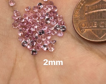 Dazzling Purple Sapphires - Small Round Parcels, AAA Quality, Sizes 1MM-2MM for Elegant Designs