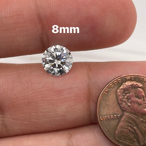 premium lab created moissanite close up view