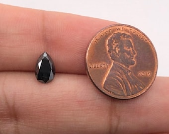 Loose Black Diamond Pear Shape AAA Quality Available From 3x2.3MM- 9x6MM