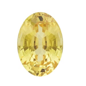 May include: A bright yellow oval-shaped gemstone with a faceted cut.