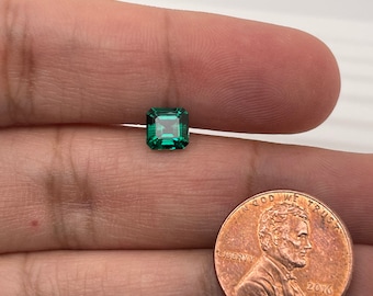 Lab Created Emerald Asscher shape AAA Quality from 5MM-10MM