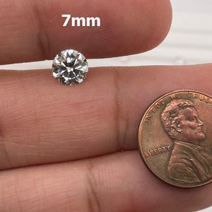 high sparkle moissanite stones in various sizes