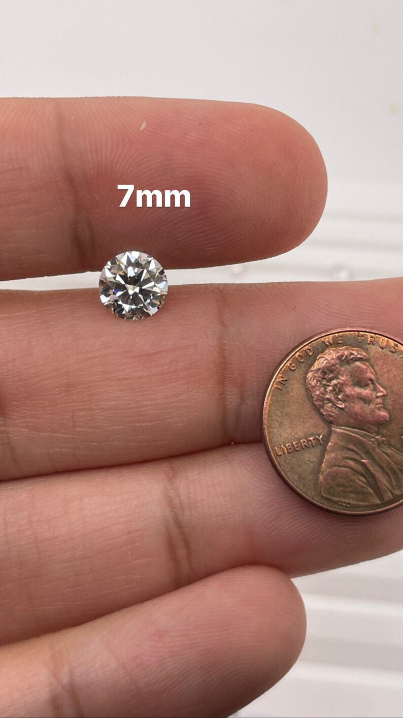 high sparkle moissanite stones in various sizes