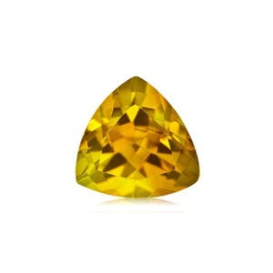 0.30-0.50 Cts of 5 mm AA Trillion Yellow Beryl ( 1 pc ) Loose Gemstone(370605)