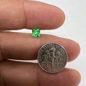 Lab Grown Green Sapphires Asscher Cut AAA Quality Finest German Cut Gemstones Eco-Friendly First of its kind Amazing Green Color 5mm