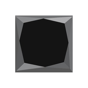 Loose Black Diamond Square- Princess Shape AAA Quality Available in Single or Pair From 1/10 CT - 3/4 CT
