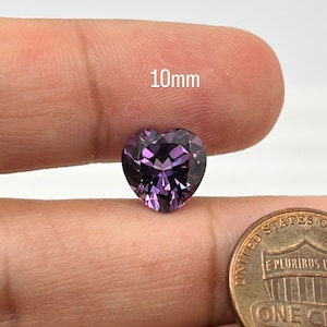 Synthetic Color Change Sapphire Heart Shape AAA Quality Loose Gemstone Available in 4x4MM- 10x10MM