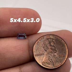 Lab Created Alexandrite Trapezoid Cut AAA Quality from 5.0x4.5x3.0MM-6.0x2.0x3.5MM