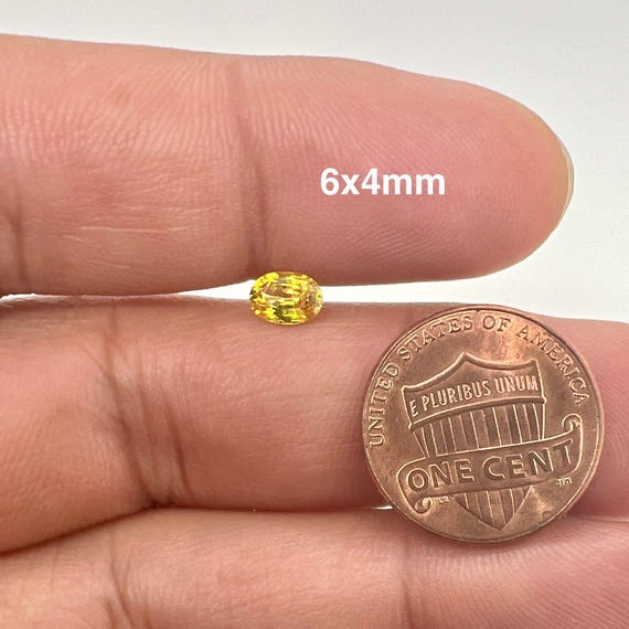 Natural Yellow Sapphire Lemon Yellow Color Oval Cut Loose Gemstone Available in 5x3MM- 8x6MM