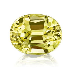 Synthetic Yellow Sapphire Oval Shape Swiss Made AAA Quality Precision Cut Available in 6x4MM -12x10MM image 2