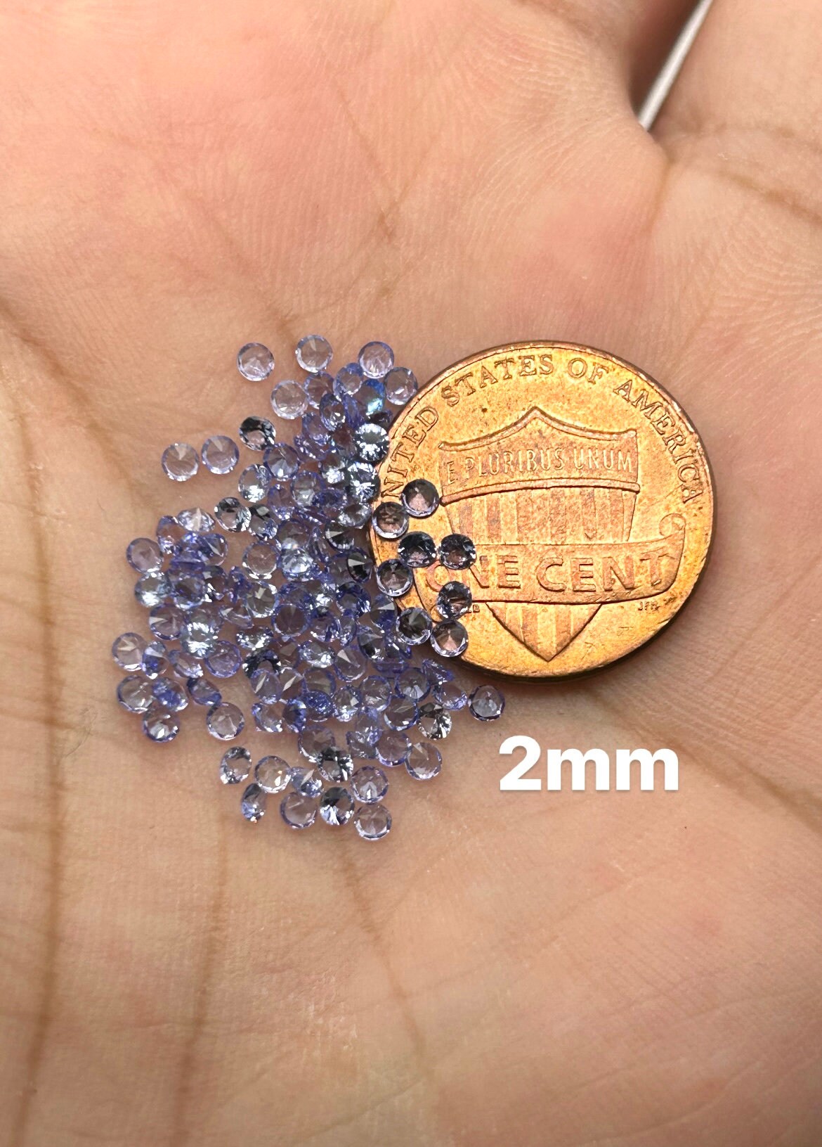 Loose Tanzanite Small Round Diamond Cut Parcels Available size 1.5MM - 2MM, 1/2 Carat and 1 Carat Lots