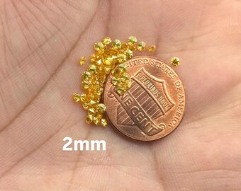 Golden Yellow Moissanite Round Loose Stone | VVS1 Brilliant Cut Gemstone | Jewelry Making