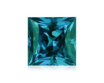 Lab Created Alexandrite Square Princess Cut shape AAA Quality from 2MM-10MM