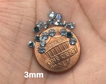 Sapphire Blue Moissanite Round Loose Stone | VVS1 Brilliant Cut Gemstone | Jewelry Making