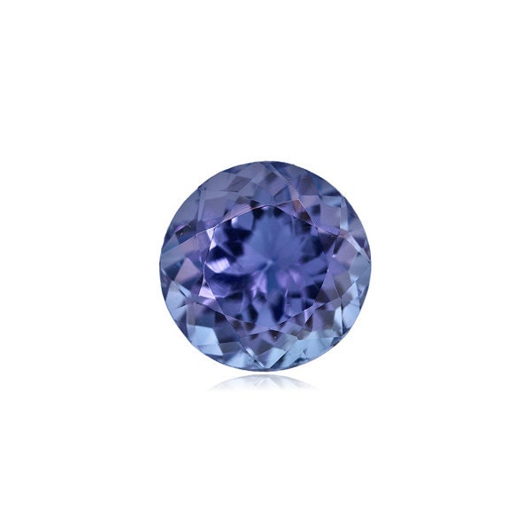 0.58-0.81 Cts of 5 mm AA+ Round Natural Arusha Tanzanite ( 1 pc ) Loose Gemstone-391179