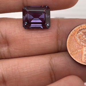 Lab Created Alexandrite Emerald shape AAA Quality from 4x3MM-18x13MM 12x10mm