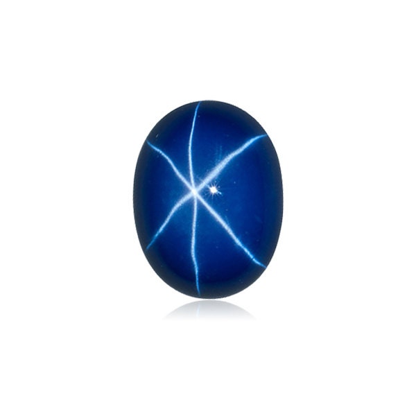 Lab Created Synthetic Blue Star Sapphire Oval Cabochon Loose Stones from 5x3mm -14x10mm