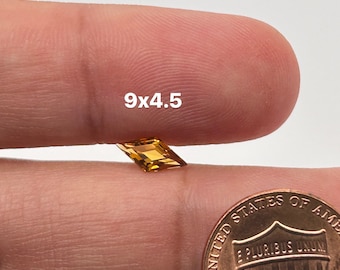 Loose Natural Citrine Lozenge Shape AAA/AA Quality, Sizes 4x2mm - 9x4.5mm
