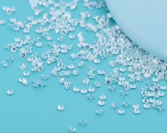 Diamantes cultivados en laboratorio, cuerpo a cuerpo, forma redonda - GH - Calidad VS1, tamaños de paquetes de 1 mm a 1,4 mm, brillo para diseños de joyería únicos