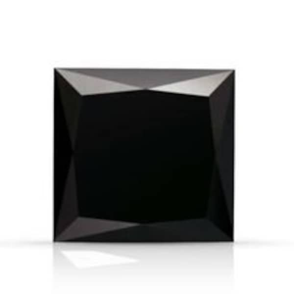 Natural Princess Cut Black Onyx Available in 2MM-10MM