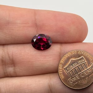 Loose Rhodolite Garnet Oval Cut AAA Quality Gemstone Available in 5x3mm-10x8mm