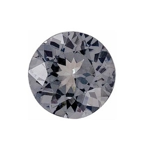 Natural Grey Spinel Round Shape Faceted AA Quality Gemstone Available in 2MM-6MM