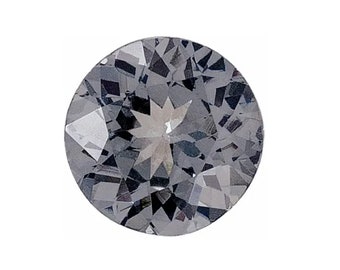Natural Grey Spinel Round Shape Faceted AA Quality Gemstone Available in 2MM-6MM